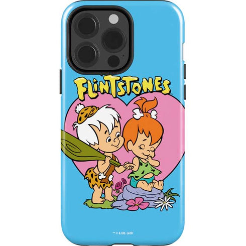 The Flinstones Bamm-Bamm and Pebbles iPhone 15 Pro Impact Case